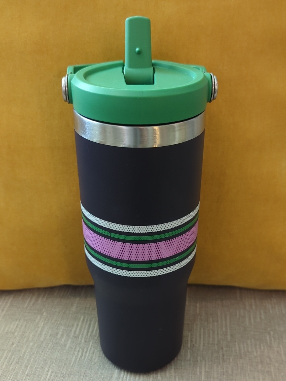 Stanley Varsity IceFlow Flip Straw 30oz Tumbler, Navy Mesh - Picture 2 of 4